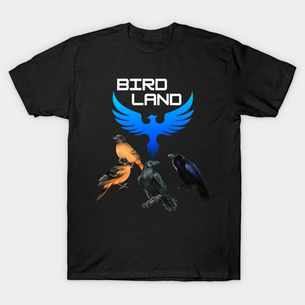 BIRD LAND CITY DESIGN T-Shirt by The C.O.B. Store